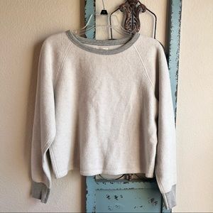 Mile (s) by Madewell Fleece Sweatshirt Top